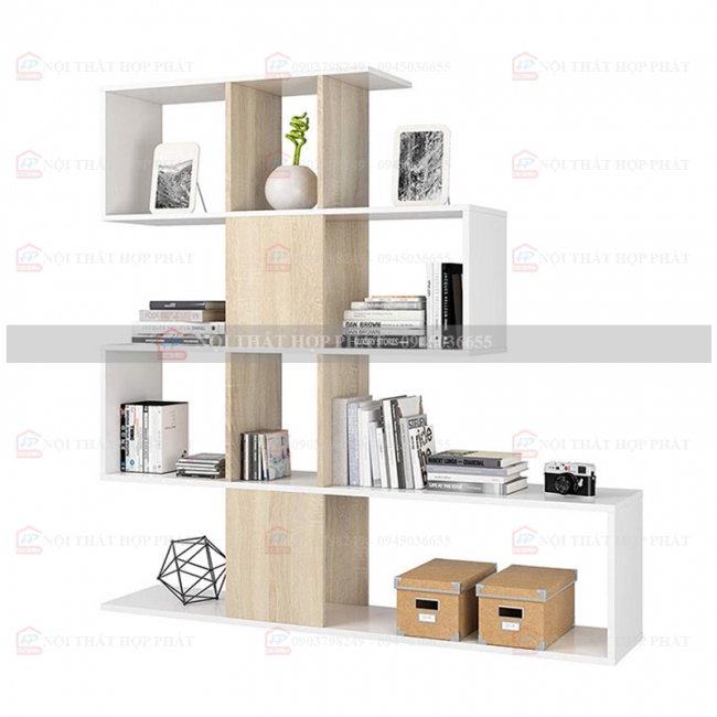 Tủ Sách - Kệ Sách - Kệ Trang Trí Gỗ KTTG032